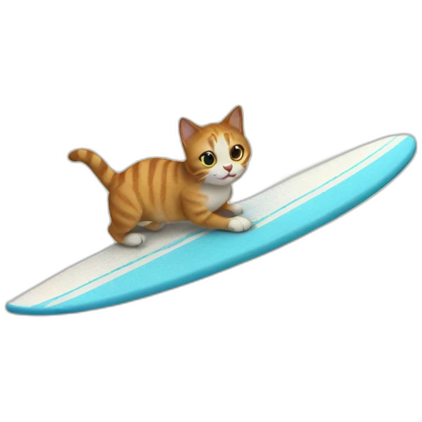 cat on a surfboard emoji