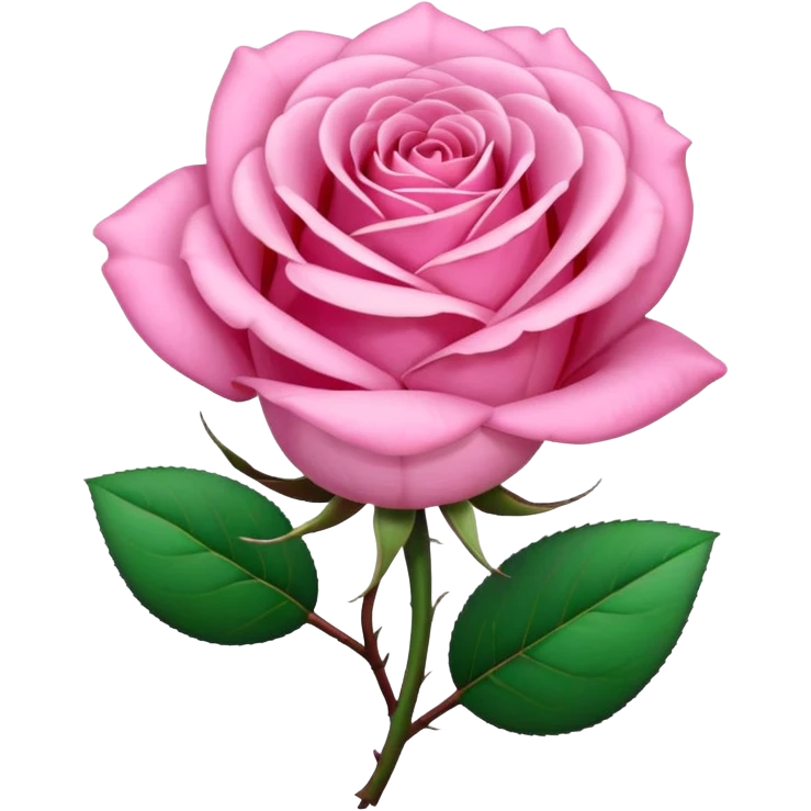 Pink rose emoji