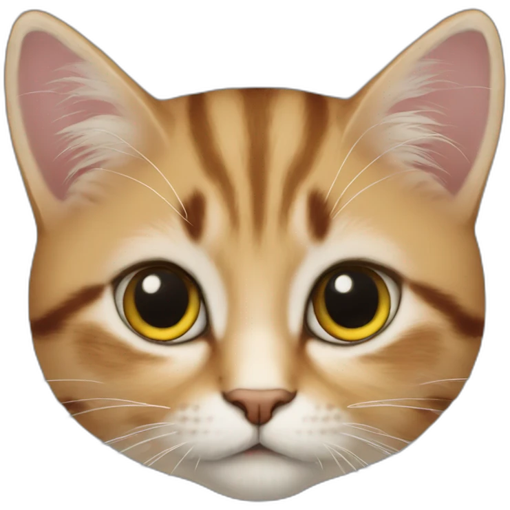 Kat als aardbei emoji