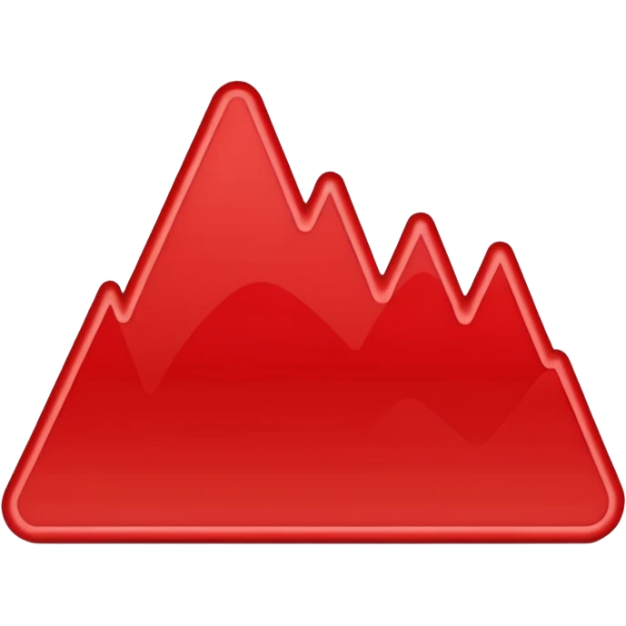 red chart decreasing down emoji