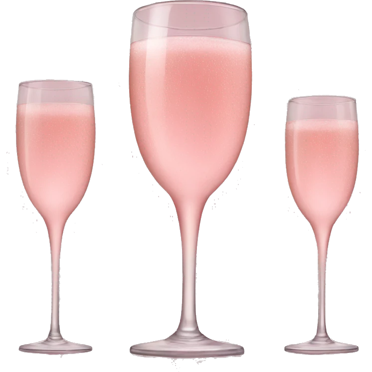 Pink Champagne glasses emoji