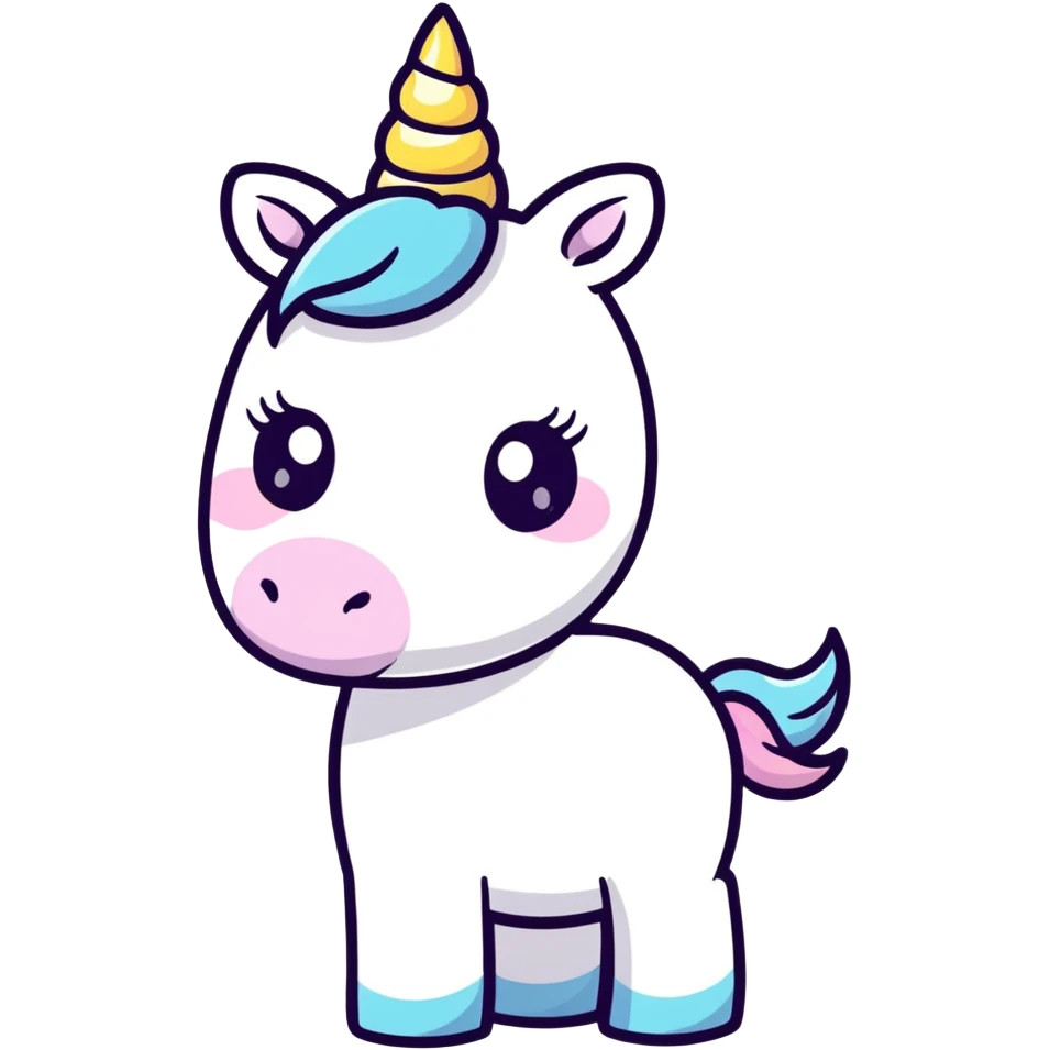 A unicorn with a finger on its head emoji