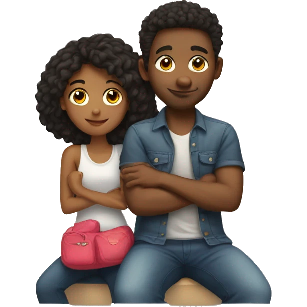Love with girlfriend emoji