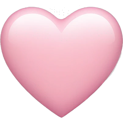 light pink heart  emoji