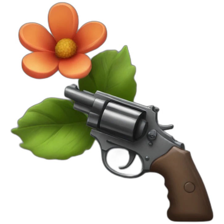 flower-bullet-gun emoji