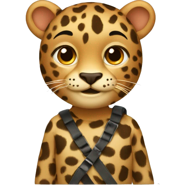 una mochila leopardo emoji