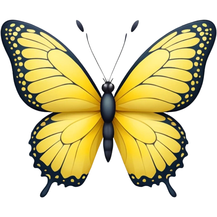 yellow butterfly emoji