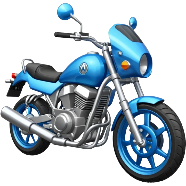 Moto SBR azul emoji