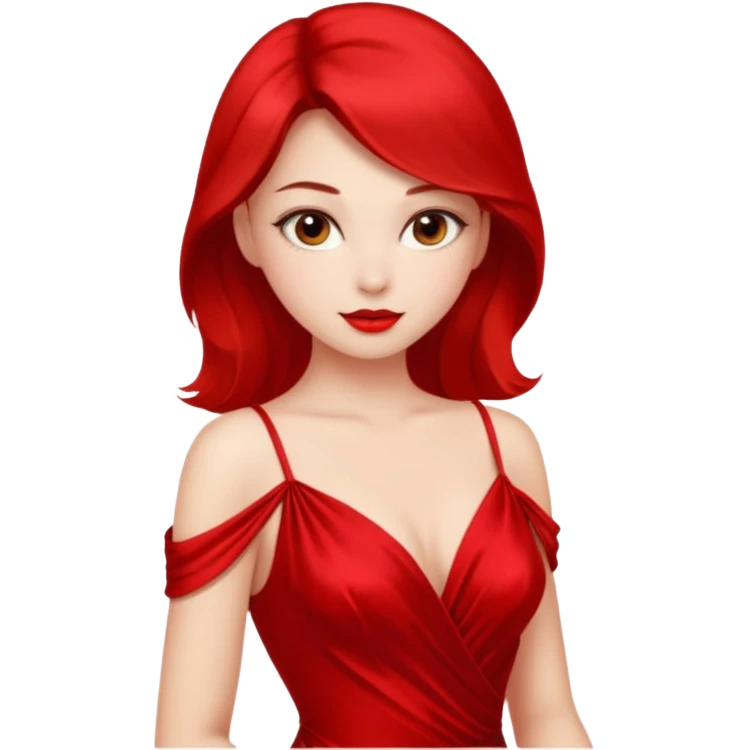 Girl wearing sexy dress emoji