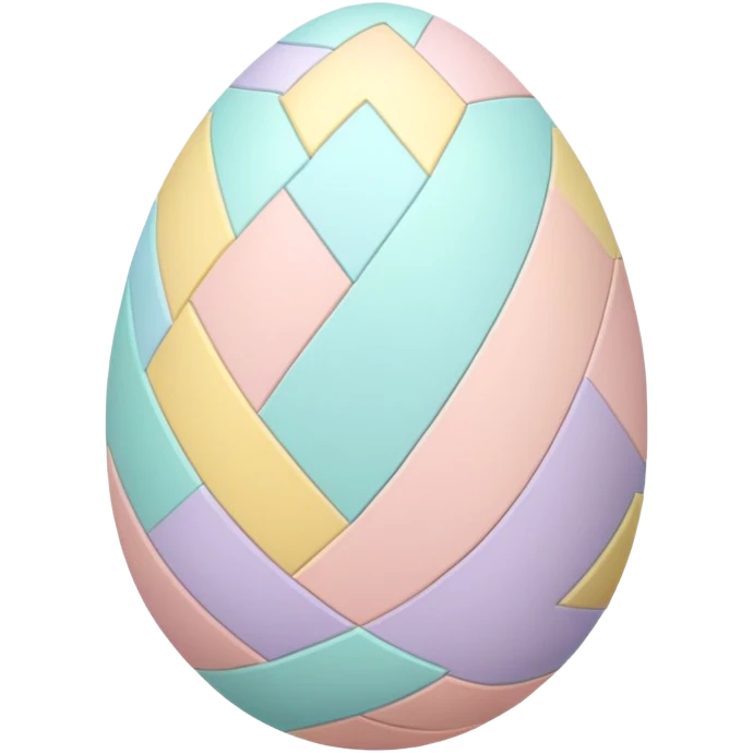 Pastel Pattern Easter Egg emoji
