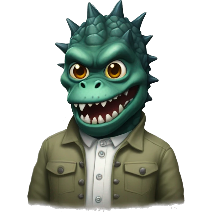 Godzilla dressed as Frankensteins monster  emoji