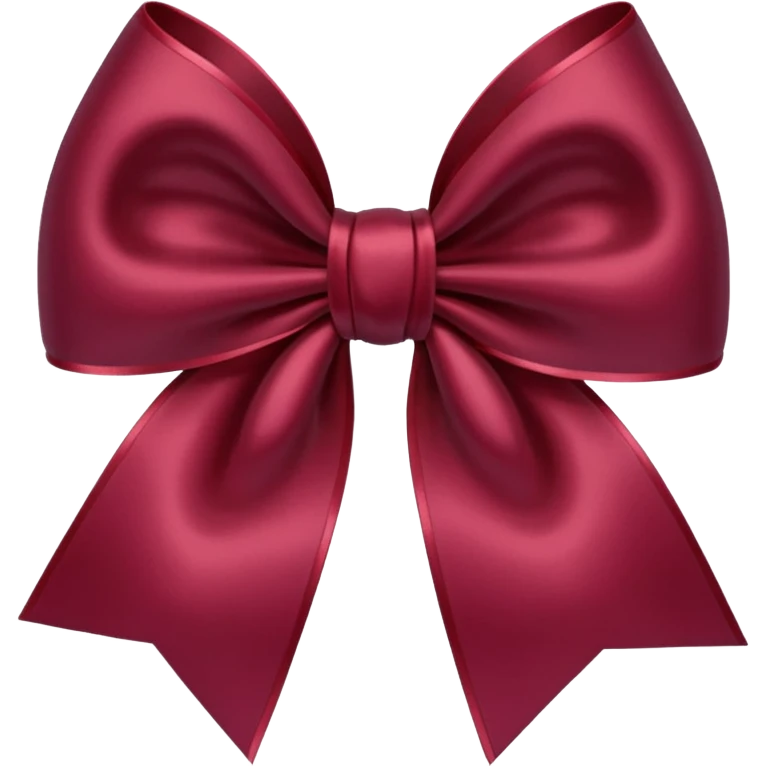 burgundy little bow emoji