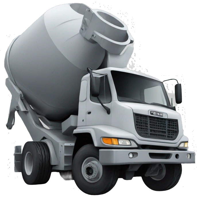 Concrete mixer emoji