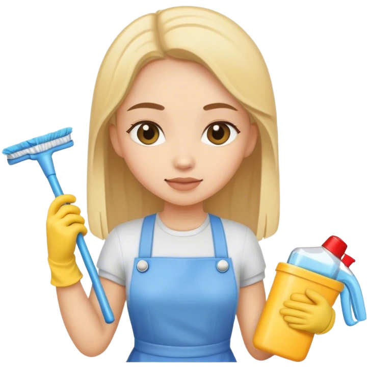 Cleaning girl  emoji