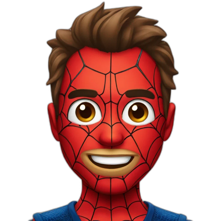Spiderman con mi rostro emoji