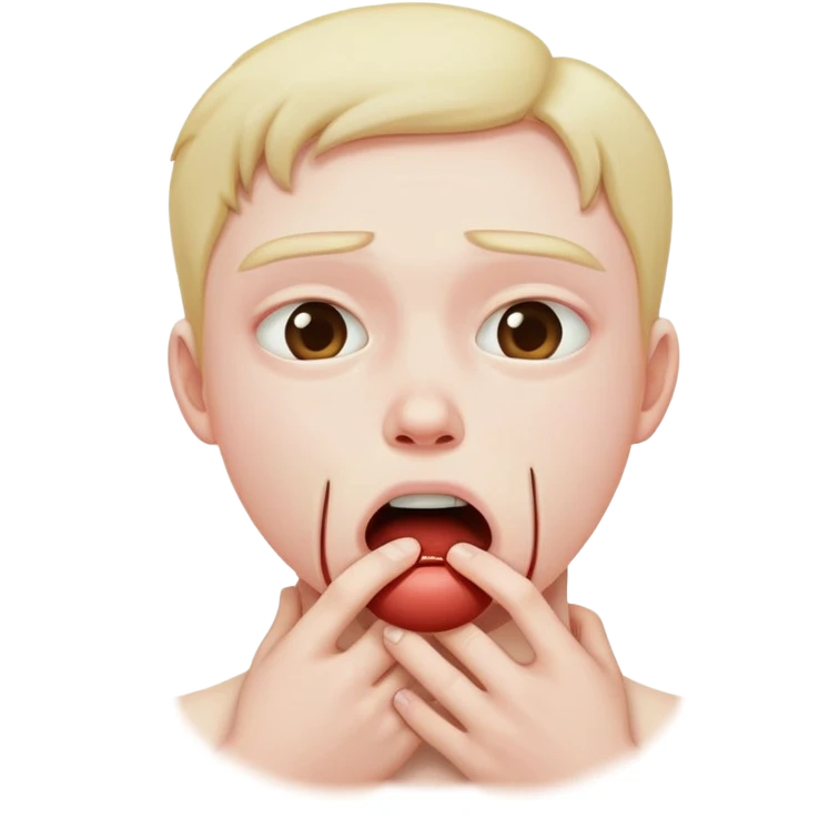 Strangling itself￼ emoji