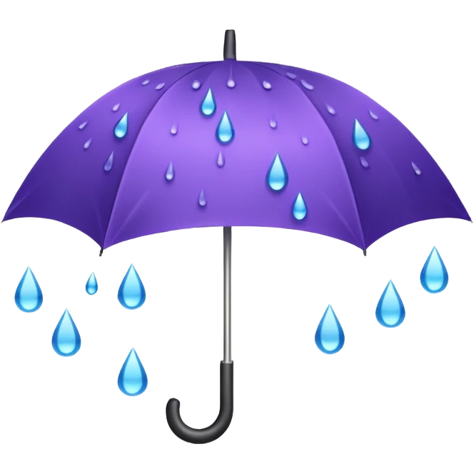 Umbrella with rain drops emoji