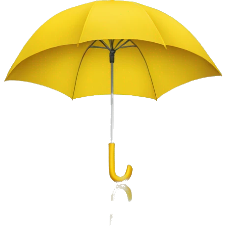 Yellow umbrella  emoji