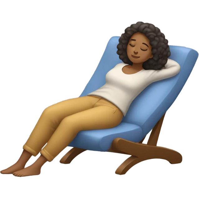 Lady lounging emoji