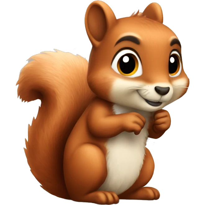 a squirrel who is loved by fox emoji