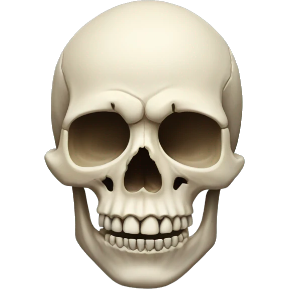 realistic skull emoji