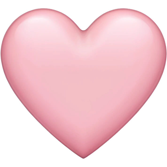 A light pink heart emoji