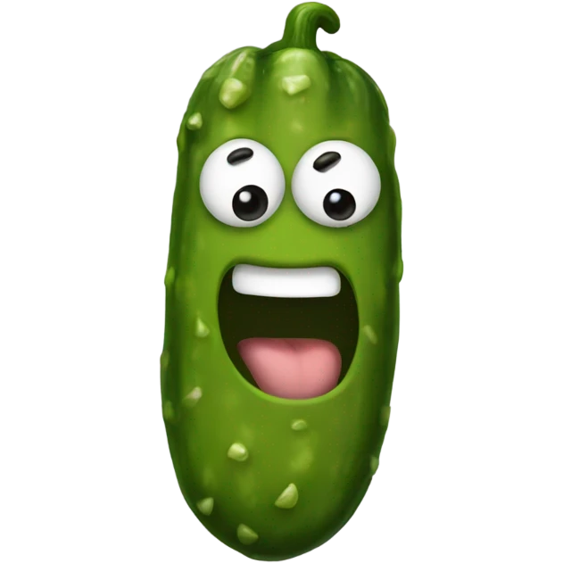 pickle with face emoji