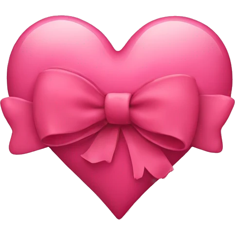 Heart with a bow emoji