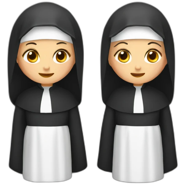 two nuns emoji