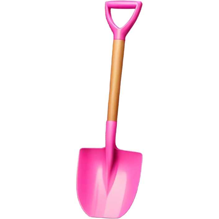 Small Pink garden shovel emoji
