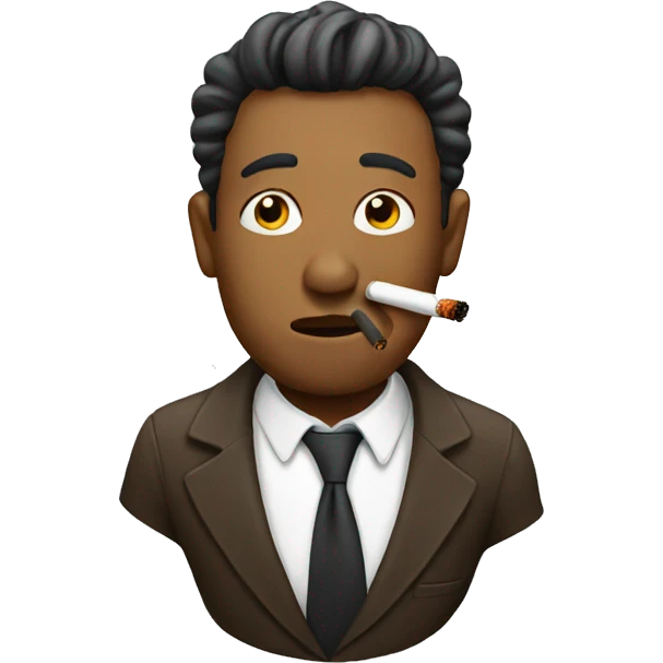 Emoji smoking emoji