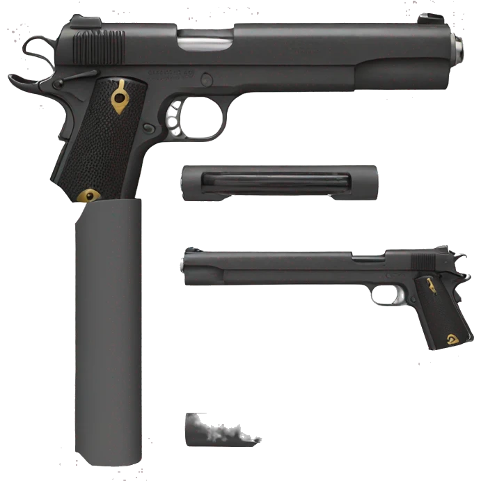 1911 with silencer emoji