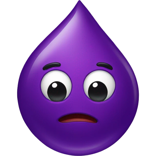 purple blood drop emoji