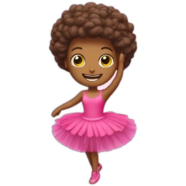 Chat qui danse avec un tutu emoji