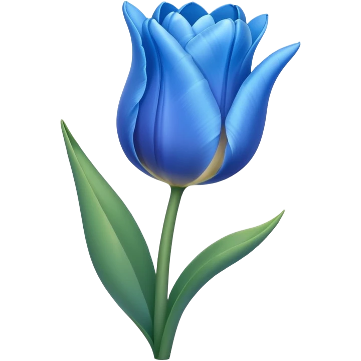 tulipan celeste emoji