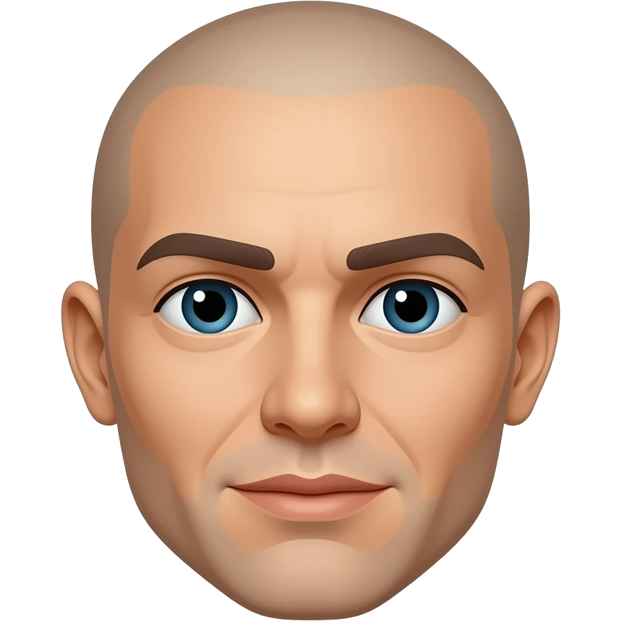 Solo rostro calbo emoji