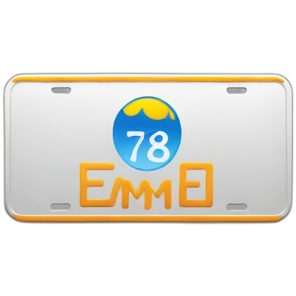 license plate emoji