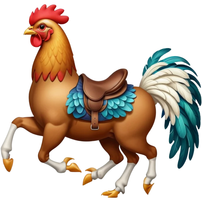 Chicken jockey emoji