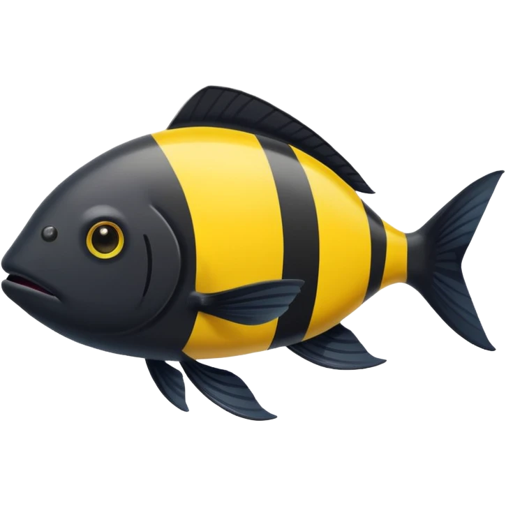 Yellow  blackFish emoji