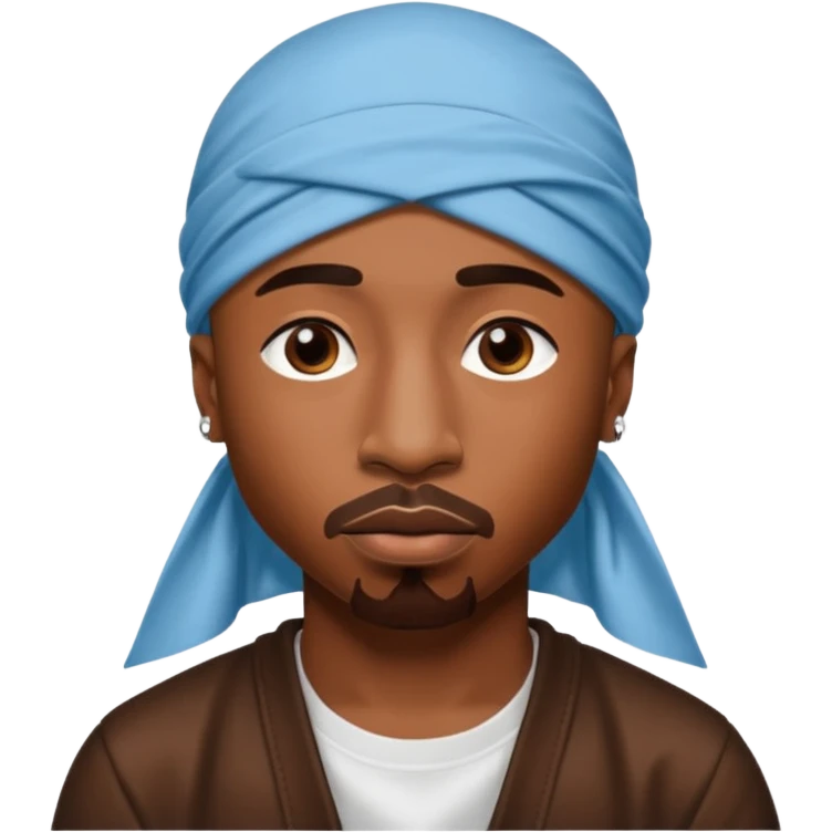2Pac only face and durage emoji