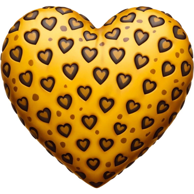 леопардовое сердце  emoji