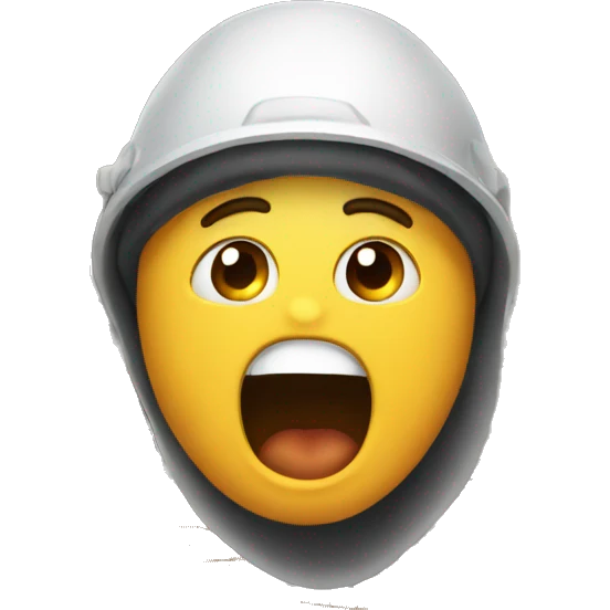 shocked at a factory emoji