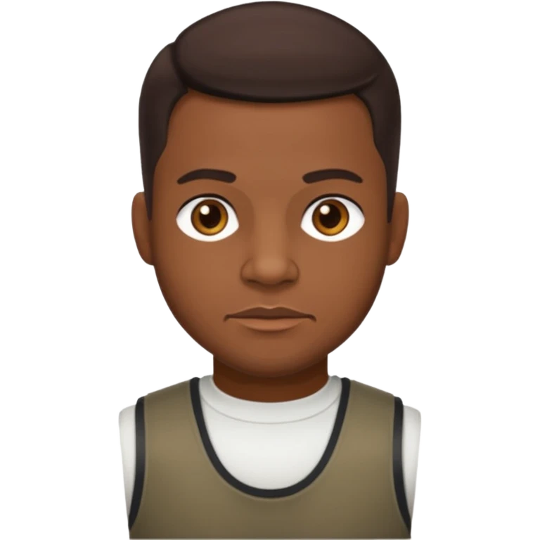 Durrell "Tank" Babbs with dark brown hair emoji