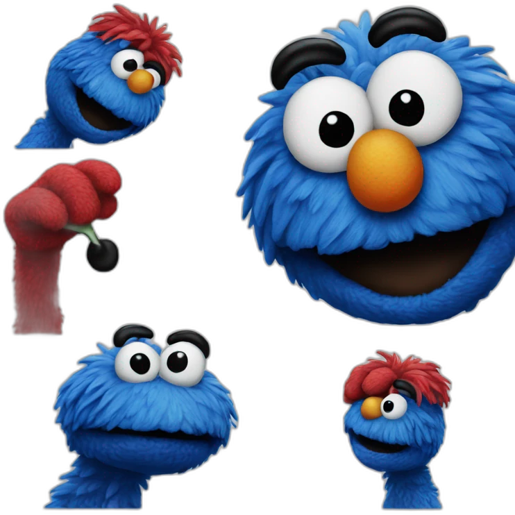 blue elmo emoji