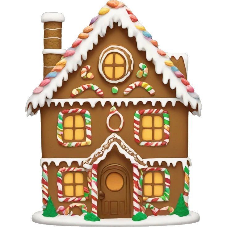 gingerbread house emoji