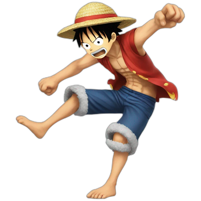 Luffy Fight emoji