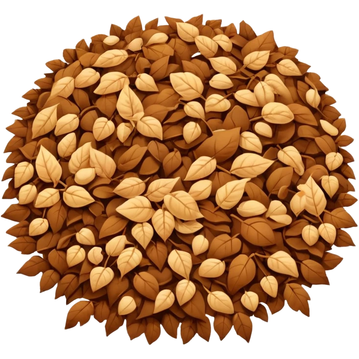 groung with small leaf emoji