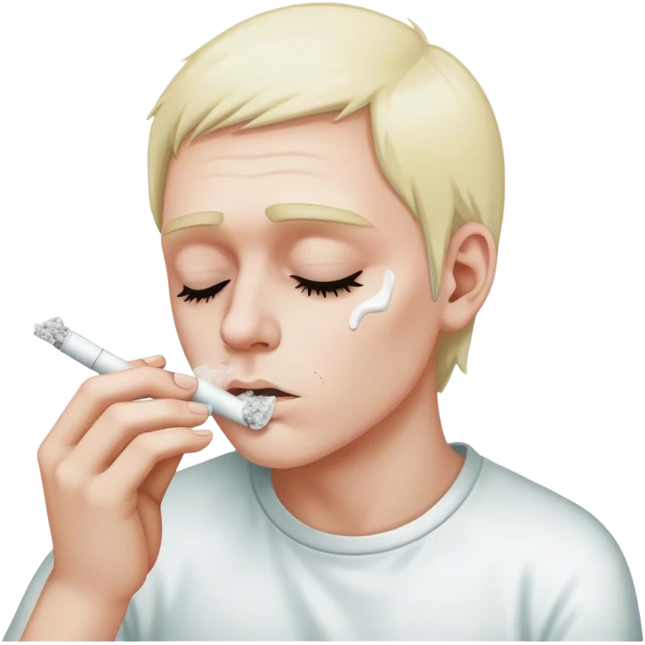 Snorting a line of cocaine emoji
