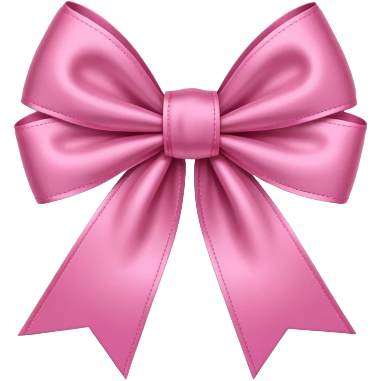 Pink ribbon bow emoji