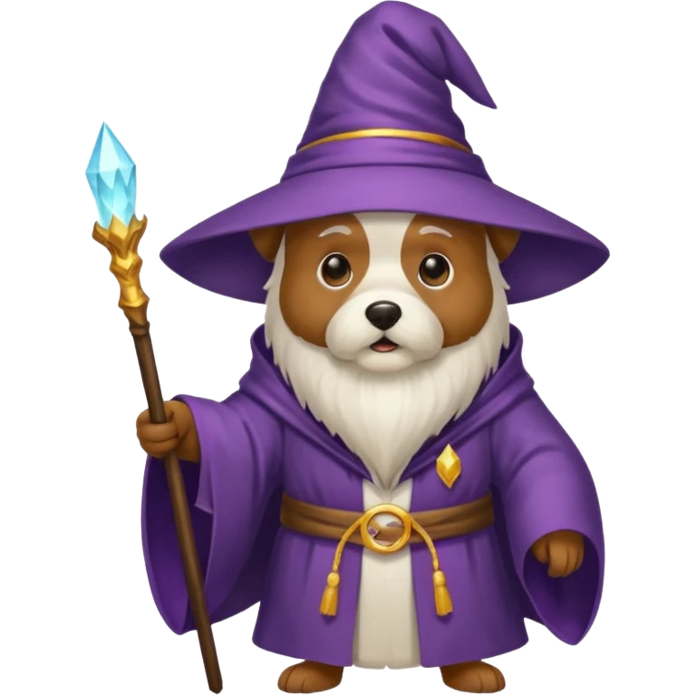 Dog wizard emoji
